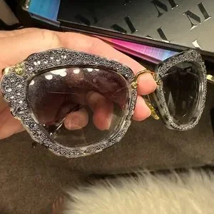MIU MIU Blue diamond sunglasses Indigo Lenses Miu Miu Logo Sunglasses | Miu Miu main image 3